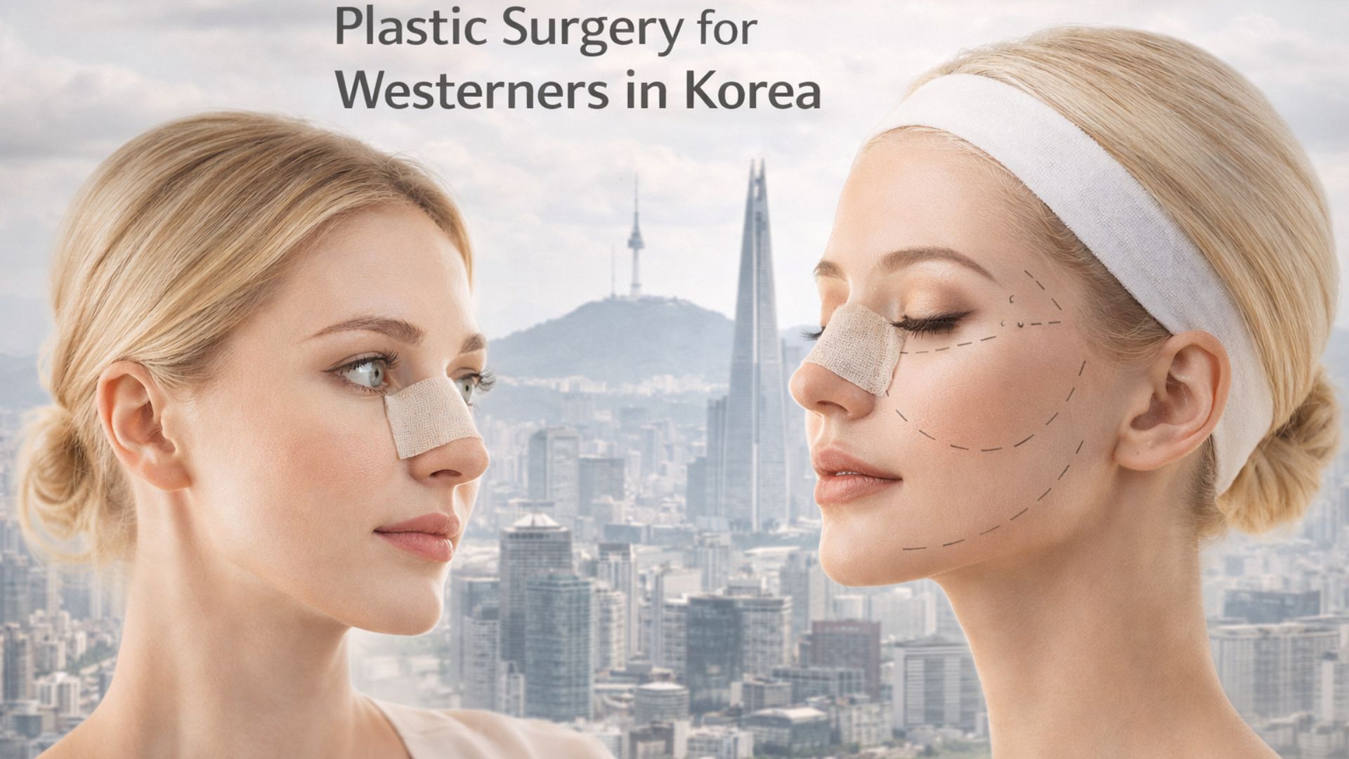 Western patient consulting Korean surgeon
